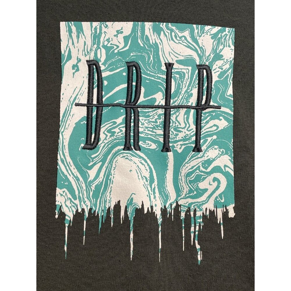 Brooklyn Clothing hoodie sweater mens small long sleeve Drip gray - Picture 4 of 10